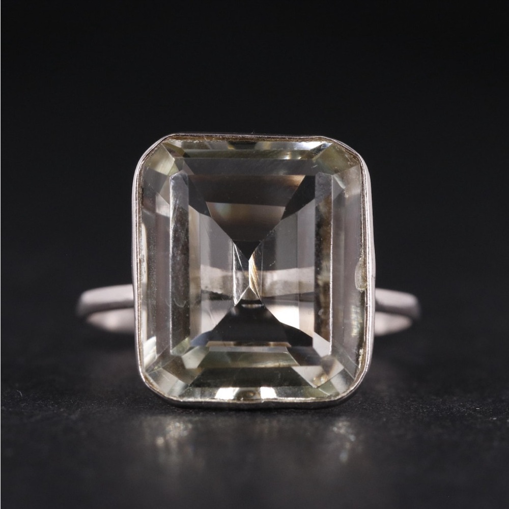 14K gold Green Amethyst ring